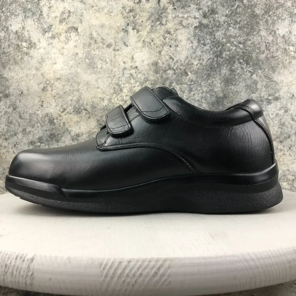 Apex NWOT Men's Size 10X Conform Black Double Strap Hook & Loop Casual Shoes